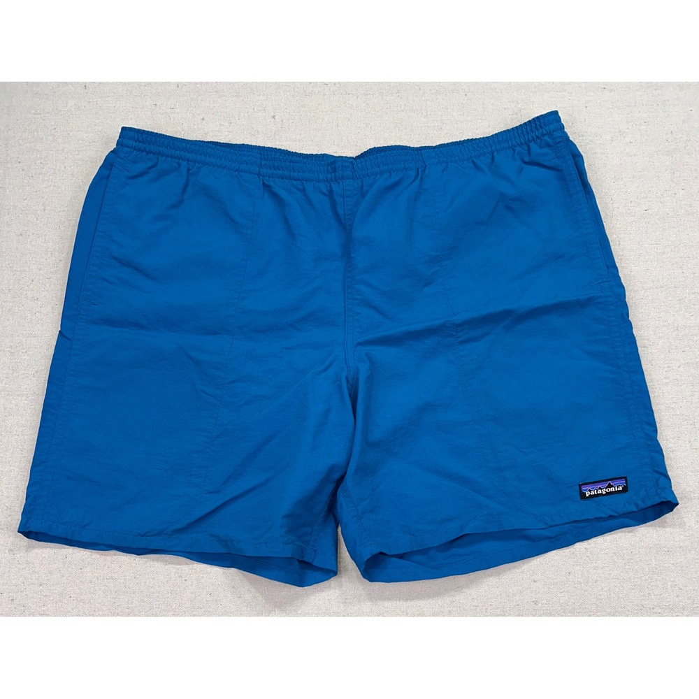 Patagonia Baggies Shorts Mens Large Blue Mesh Lined Drawstring‎ Swim Trunks